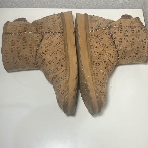 Guess Ankle Boots Slippers Brown Size 6.5 - Picture 3 of 5